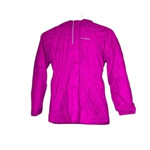 Columbia Girl's Pink Winter Coat w/Hood, Size Large (14/16)